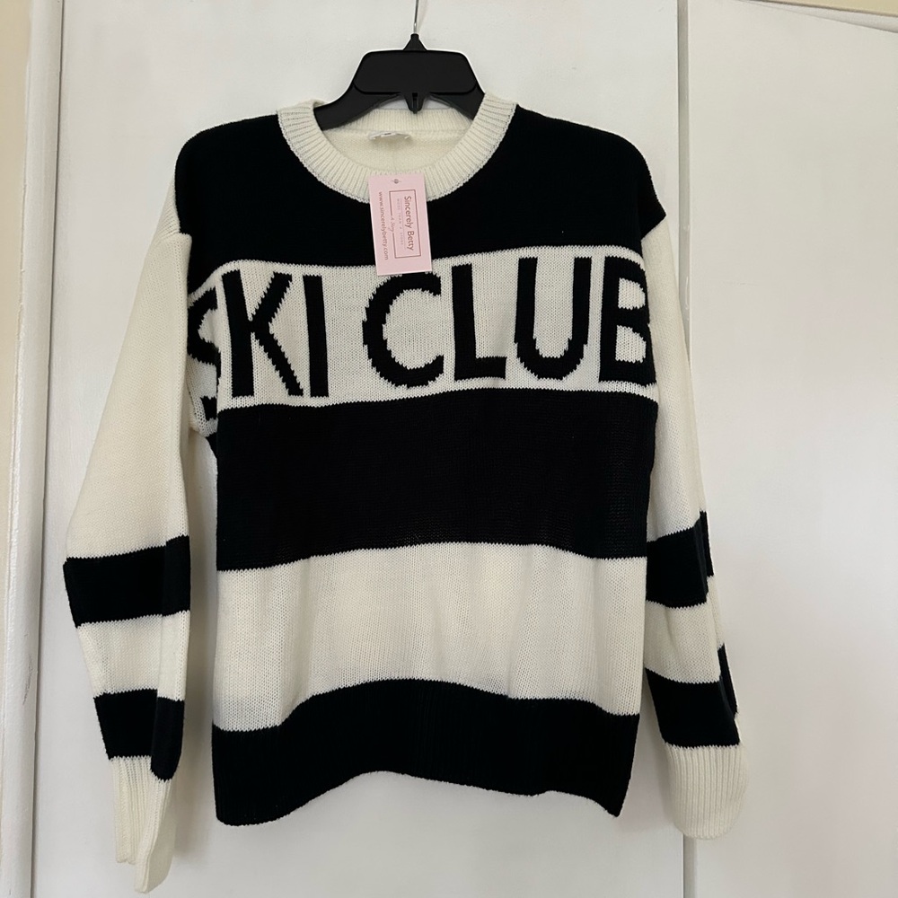 Black and White Women's Sweater